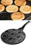 Cast Iron Granite Coating Emoji Pancake Pan Pancake Black 28cm - 2