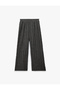 Bürümcük Fabric Textured Wide Leg Palazzo Trousers - 5