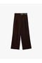 Comfortable Fit High Waist Crepe Fabric Wide Leg Pants with Belt - 5