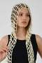 Sequin Detailed Wide Hole Summer Knitted Beanie Y8251 Cream - 2