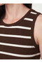 Rmz Gi̇yi̇m Farkiyla Zero Roba Collar Striped Women's Undershirt - 3