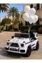 MERCEDES BENZ G63 LICENSED KIDS RIDEON 12V - (WHITE) - FULLY ASSEMBLED - 7