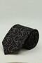 Black - Beige Shawl Pattern Italian Silk Tie Ik2524 - 4