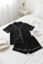 Short Sleeved Nightwear and Pajama Set - 2