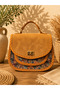 Ethnic Patterned Suede Hand and Shoulder Bag – Bohemian Women's Bag
