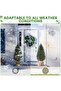 48 Inch Artificial Cypress Topiary Trees Set of 2 - 2