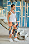 Men's Pleated Loose Shalwar Trousers with Elastic Waist and Cuffs - 2