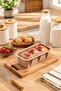 2-Piece Silicone Bread Mold Cake Mold Set Cream - 5