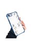 iPhone 7/8/Se 2020 2022 Compatible Transparent Four Corner Silicone Coated Glossy Edge Case - 3