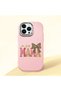 Pink Silicone Case with Shock-Absorbing Camera Protections, Compatible with iPhone 13 Pro
