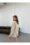 Women's Oversize Long Sweater and Flared Mini Skirt Knitwear Top and Bottom Set - Standard - 5