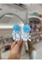 Baby Girl Blue Colorful Buckle Set - 4