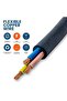3-Core Electrical Cable, Black PVC Insulated Power Wire, Flexible Copper Conductor (30 Meter, 1MM) - 3
