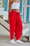 Women's Street Style Wrinkled Sports Baggy Trousers - 2