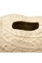 Cream Ceramic Peanut-Shaped Napkin Holder - 15×20 cm - 3