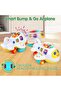 Electronic Airplane Toy Bump & Go Learning Plane with Music Lights ABC Numbers for Kids 1+ - 6