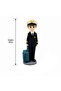 Navy Blue Boy Pilot Polyresin Decorative Figurine - 20 cm - 3