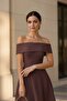 Strapless Long Evening Dress Flared Skirt Zipper Wedding Engagement Graduation Dress - 6