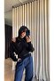 Women's Double Piece Off-Shoulder 2-Piece Knitwear