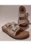 Unisex Adjustable Double Buckle Massage Heel Comfortable and Lightweight Home and Street Slippers - 2