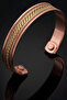 Men's Women's Copper Bracelet Handcrafted 3-Color Gourmet Patterned Adjustable Ion Bracelet - 3