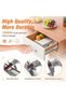14 INCH Soft Close Drawer Runners Cabinet Drawer Slides Heavy Duty 45kg Load Capacity Full Extension Ball Bearing Self Close Slides for Kitchen Cabinet, Bedstand Drawers, Side Mount - 4