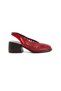 Fallon Genuine Leather Thick Heeled Women's Shoes Sandals - 8