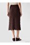 Lcwaikiki Classic Brown Crochet Pencil Skirt with Elastic Waist - 4