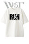 Running Woman Design Printed Unisex White Oversize T-Shirt