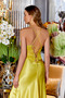 2 Piece Silky Satin Lace Detailed Nightgown and Robe Set Dowry Set with Drawstring Back and Tie-Up Back - 7
