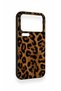 Mi 17 Pro Max Compatible Dark Leopard Leather Patterned Silicone Case - 3