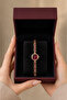 Boris Accessory Gold Stone Elegant Round Dial Women's Wristwatch - 3