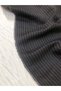 Striped Black Raw Linen Fabric Tok