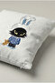 Cute Black Rabbit Character Cushion Cover 202 – Midnight Bunny Design 45X45 cm - 3
