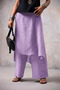 ITALIAN RAW LINEN TROUSERS SKIRT