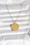 316L Steel Gold Color Ayetel Kursi and Allah Written Necklace - 3