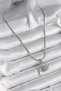 316l steel silver color italian chain zircon stone eye model women necklace - 2