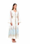 Off White, Blue Moroccan Kaftan – ELM M 665