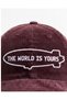 ''The World Is Yours'' Embroidered Velvet Hat /''The World Is Yours'' Embroidered Scarface Replica Velvet Hat - 3