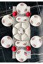 Rustic Flowers 6 Person 19 Piece Breakfast Set