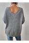 Soft Textured V-Neck Knitwear Sweater - 5