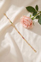 Accessories 19 cm Stainless Steel Colorful Zircon Stone Golden Yellow Women's Bracelet - 2