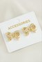 Aconcept Fiyong New Season (15413) Stone Earrings-Yellow