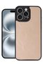 Aconcept iPhone 16 Pro Max Case Aras Leather Cover (33008) - Powder
