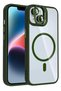 Aconcept iPhone 15 Plus Cover with Remim Lens and Magsafe Stand - (101759) Dark Green