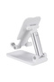Phone Stand Adjustable Foldable 2-Stage Desktop Tablet Holder White - 4