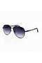 Aviator Metal Sunglasses for Men & Women, Black Frame with Smoke Gradient Lenses - 5