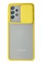Aconcept Galaxy A72 Case Palm Frosted Camera Sliding Silicone (204417) - Yellow