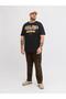 Men's Black Jjelogo Tee Ss O-Neck 2 Col Ss26 Sn Pls Large Size T-Shirt - 2