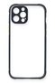 Aconcept iPhone 12 Pro Case Miami Transparent Silicone (13323) - Navy Blue - 2